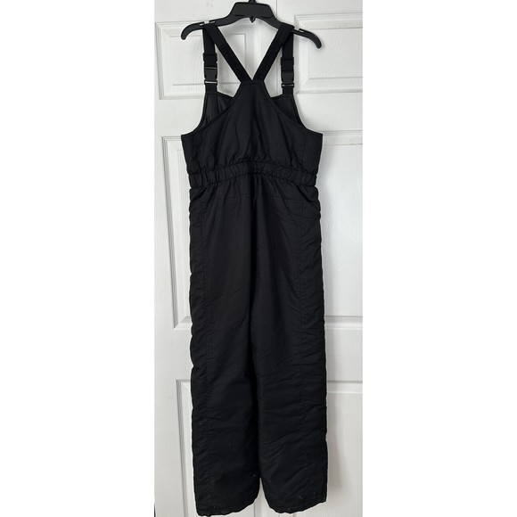 Athletech Youth XL Black Polyester Bib Snow pants Pockets Adjustable Straps - Picture 3 of 6